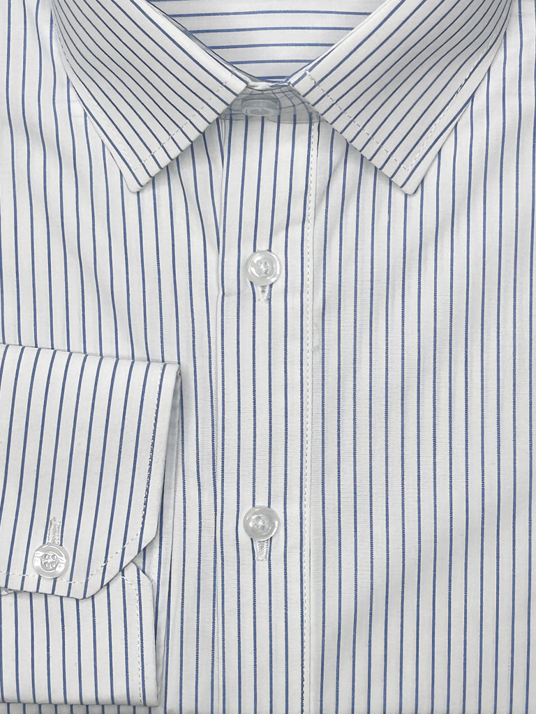 Calchemise blanc Rayé bleu clair