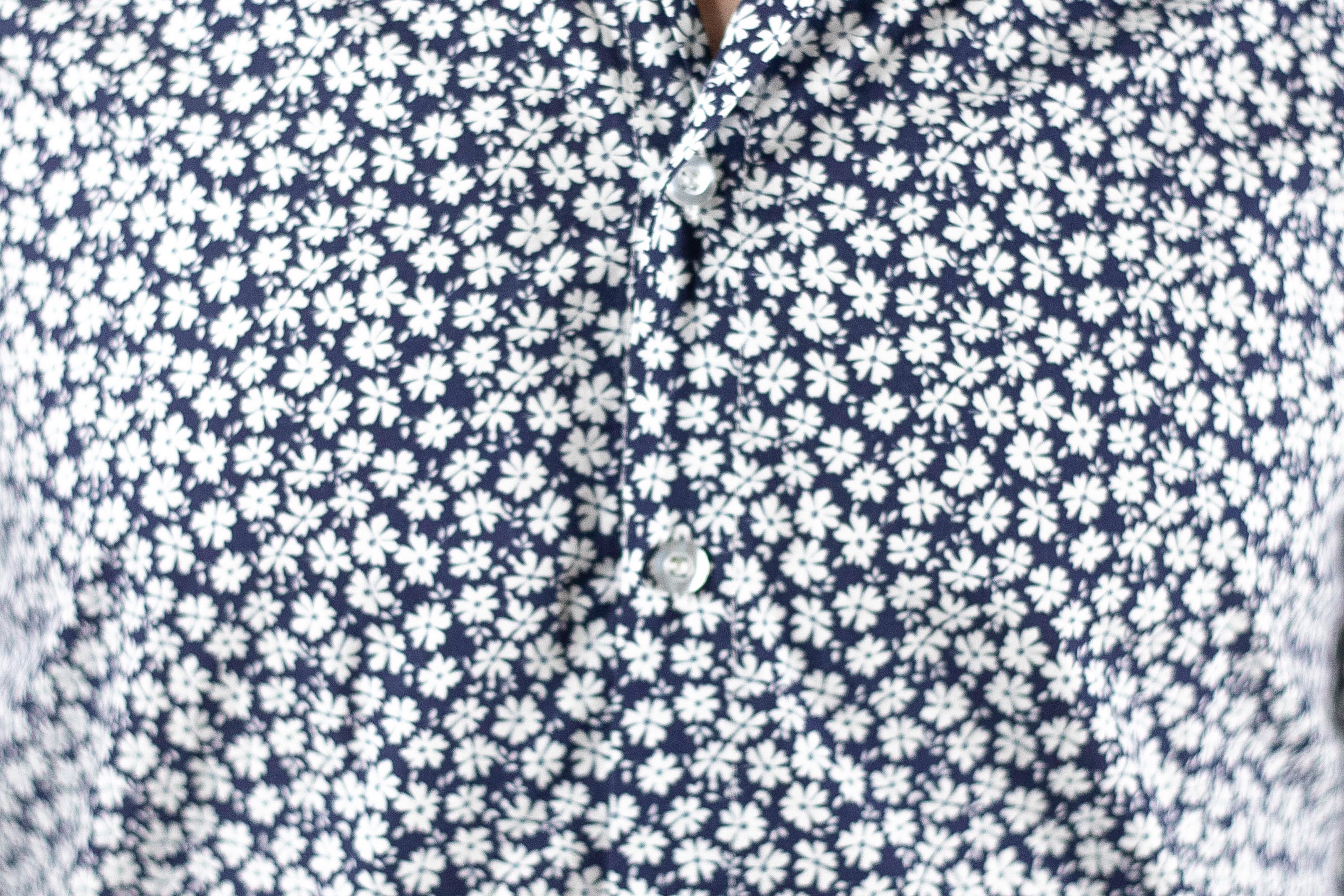 Calchemise fleurs bleues