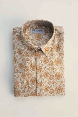Calchemise flanelle motif fleuri