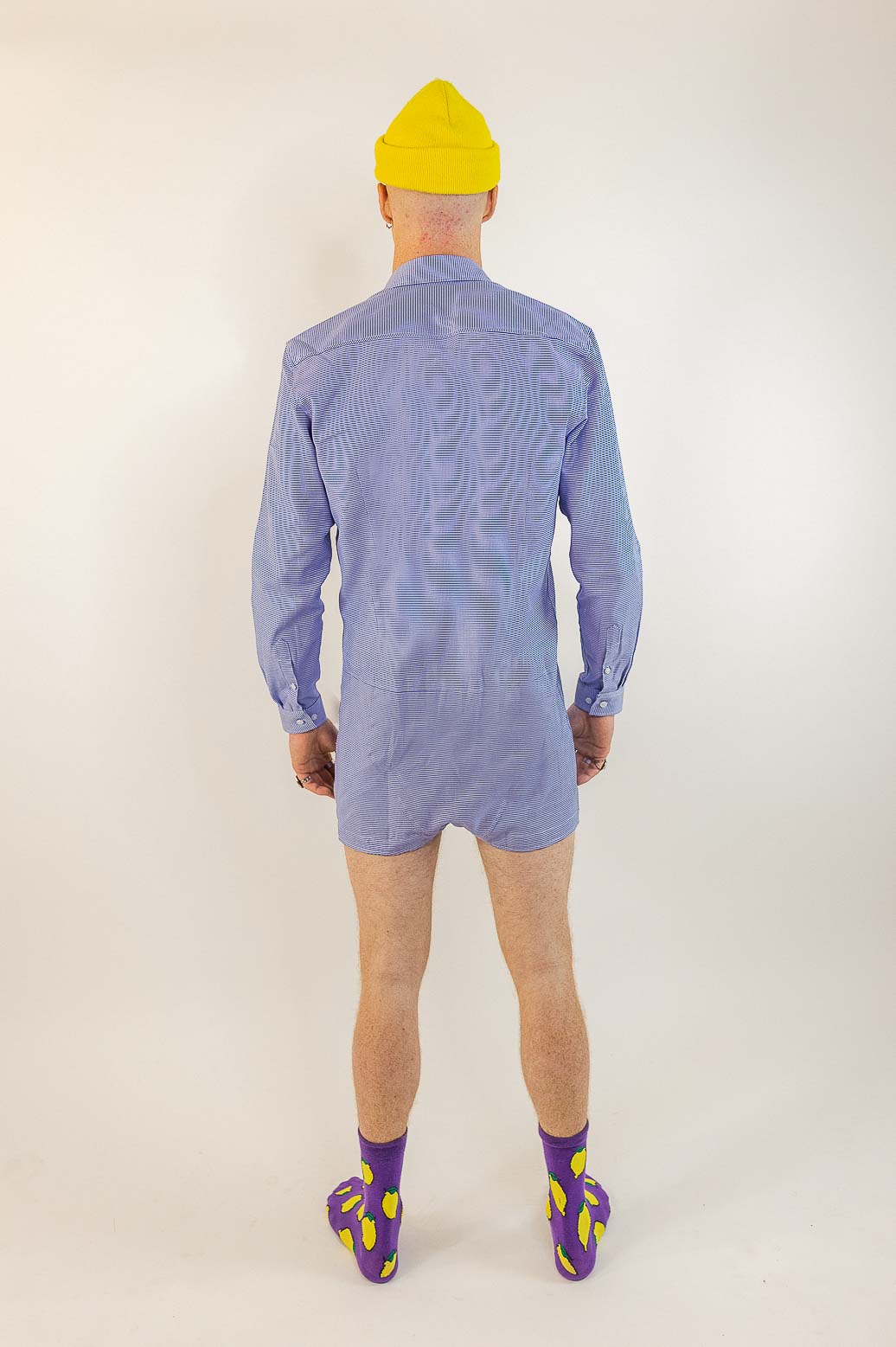 Calchemise Pied de poule bleu