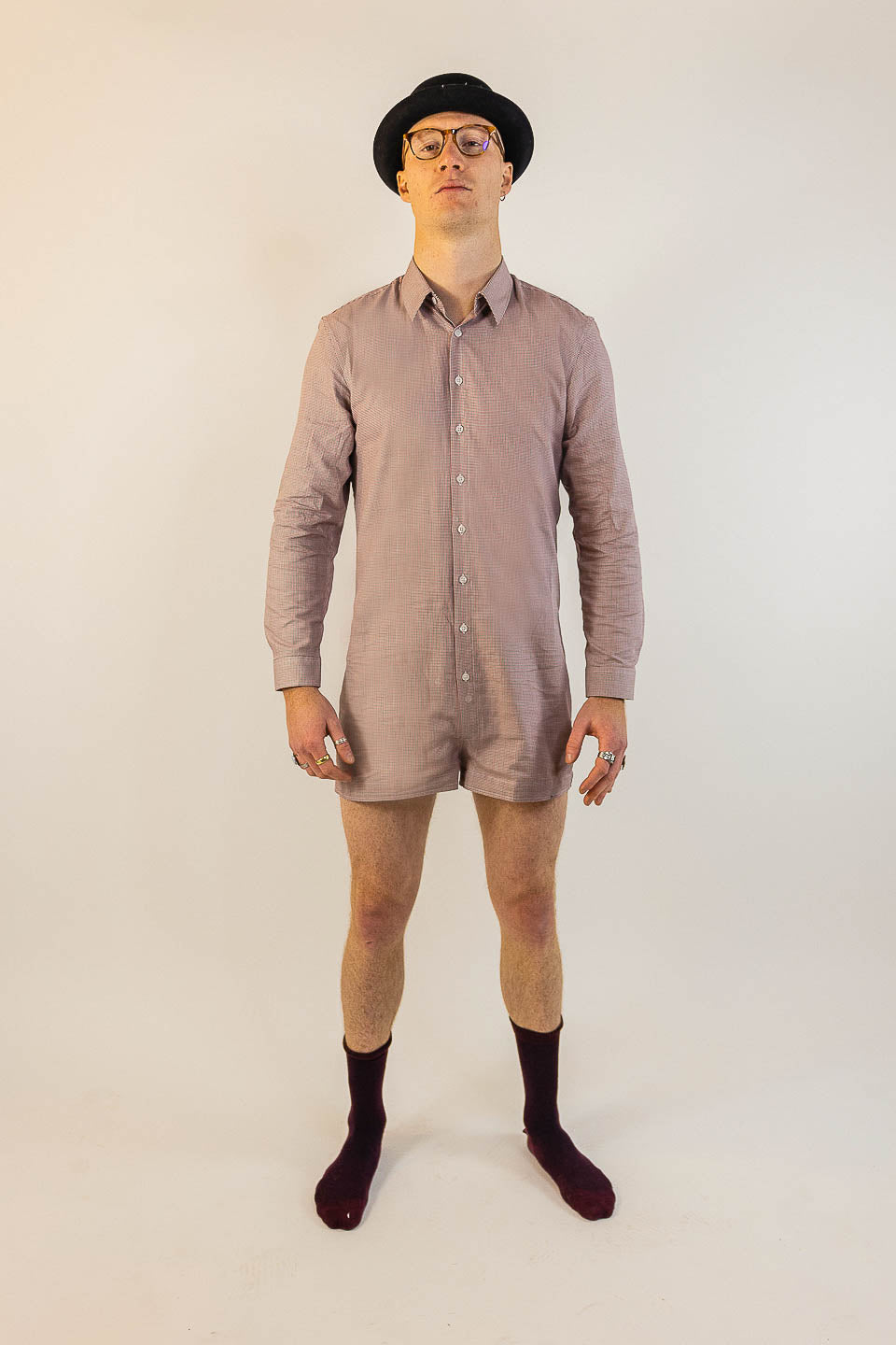 Calchemise Pied de poule rouge et vert