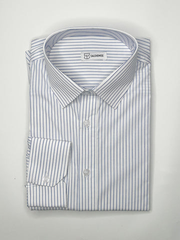 Calchemise blanc Rayé bleu clair