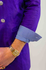 Calchemise Pied de poule bleu